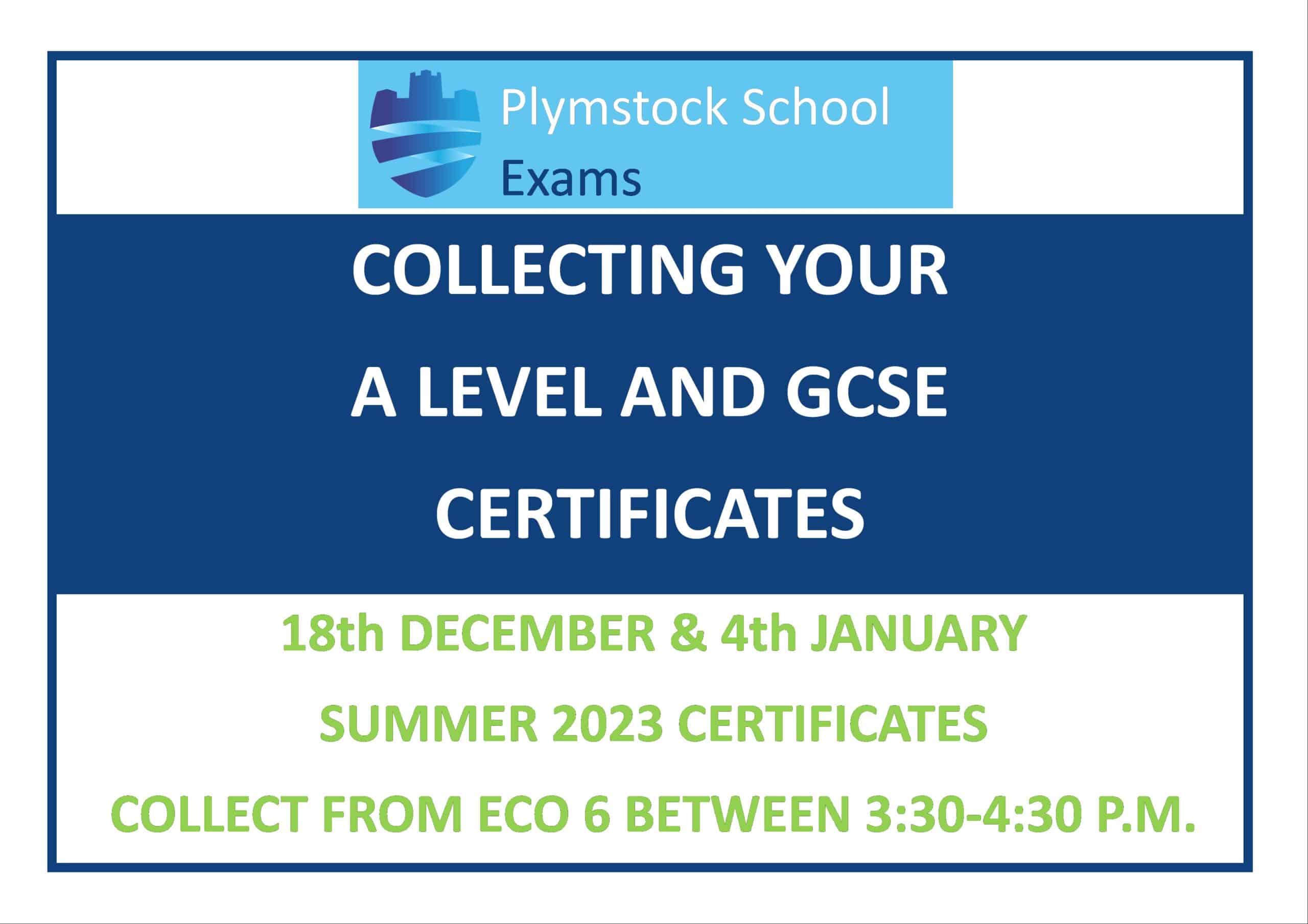 Exam certificate collection